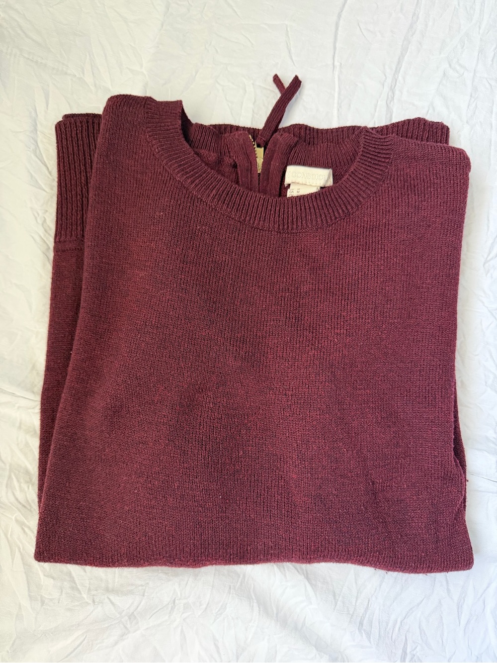 Women's Crewneck Sweater - Burgundy